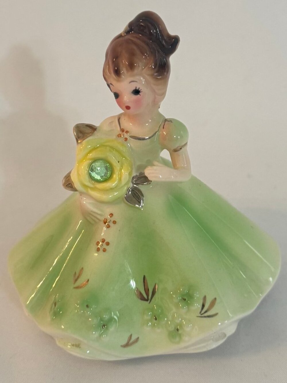 Vintage Josef Originals August Birthday Girl 4" Figurine Porcelain #4098